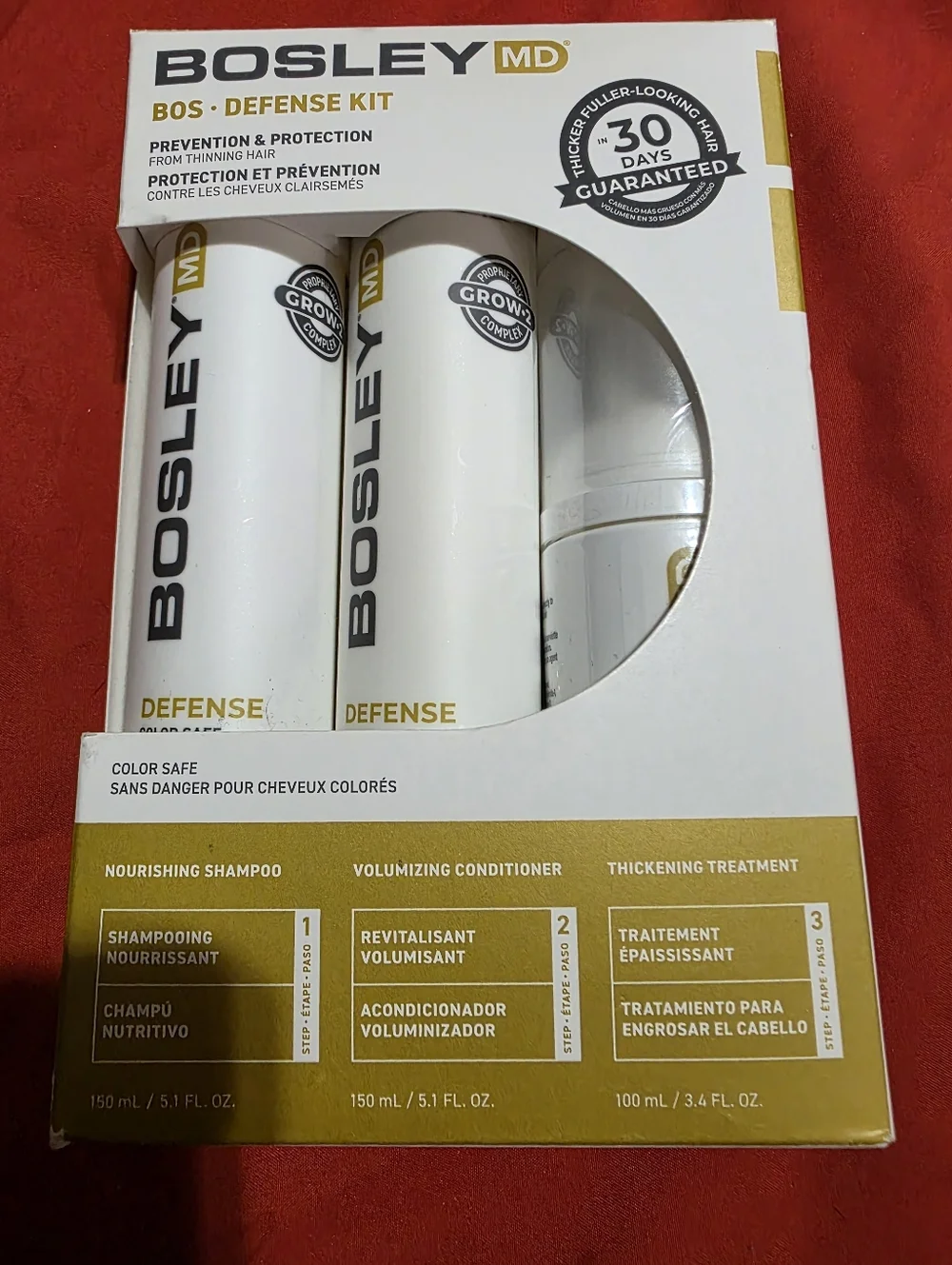 Bosley MD Bos Defense Kit – Safe For Colored Hair! - Picture 2 of 3